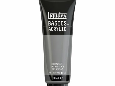 Akryyliväri 118ml 599 Neutral Grey Value 5 Liquitex Basics Acrylic Sale