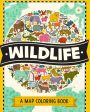 Wildlife: A Map Coloring Book For Sale